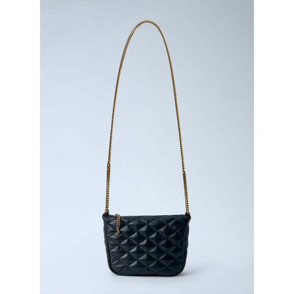 Saint Laurent Women Quilted Leather Chain Bag